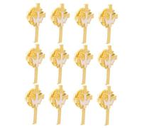 VANZACK 12pcs Vintage Alloy Dove and Cross Lapel Pins Religious Enamel Brooch for Breast Backpack Clothes Hats Faith Symbol Accessories for Daily Wear and Spiritual Gifts