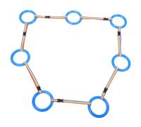 VANZACK 12Pcs Walking Rope with Handles Preschool Safety Leash for Outdoor Group Activities Anti-wear Material Bright Color for Easy Visibility and Independence