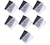 VANZACK 14 Pcs Reusable Nylon Aquarium Filter Bags with Zipper Opening for Fish Tank and Volcanic Filtering Materials Mesh Media Bag