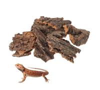VANZACK 14pcs Reptile Climbing Platform and Hideout Natural Tree Bark Terrarium Decorations for Snake Lizard Gecko Habitat Enhances Tank Decor and Encourages Active