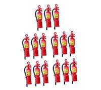 VANZACK 15 Pcs Fire Extinguisher Model Dollhouse Fire Extinguisher Abc Small Lawn for Realistic Birthday Out Door Decor Figure Outdoor Simulation Tiny Iron Red
