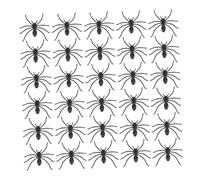VANZACK 150pcs Realistic Mini Plastic Spiders Halloween Trick Reusable Non Toxic Prank Props for Spooky Party Decorations Haunted Houses