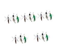 VANZACK 15pcs Cat Teaser Replacement Insect Heads Interactive Toy for Indoor Cats Soft Material Encourages Exercise and Playfulness for Engaging Kittens