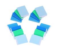 VANZACK 16Pcs Miniature Dollhouse Blank Books Tiny Notebooks for Pretend Play Dollhouse Accessories for Micro Landscape Scene Decorations Imagination Development