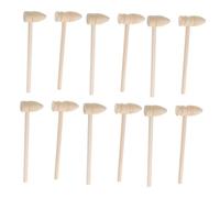 VANZACK 16Pcs Wooden Hammering for Boys and Natural Wood Mallets for Hand-eye Coordination Educational Pounding Tools for Compact Lightweight Design Gift and Home Decoration