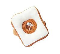 VANZACK 1pc Cat Recovery Collar Soft Toast Bread Shape for Cats Neck Protector for Wound Care Prevents Biting Scratching