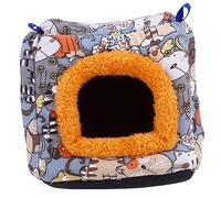 VANZACK 1pc Cozy Hamster House Bed Warm Cavy Nest for Canvas Material for Hamsters Guinea Pigs and Accessories Included