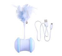 VANZACK 1pc Funny Interactive Automatic Cat Toy Irregular Movement Smart Self-playing Pet Teaser for Cats Engaging Activity for Indoor and Kittens