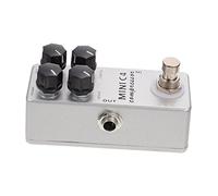 VANZACK 1Pc Professional Guitar Effector Mini Compressor Durable Silver Guitar Accessory with High Reliability Excellent Transmission Performance for Musicians