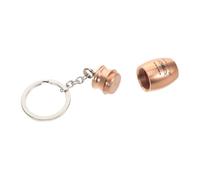 VANZACK 1pcs Mini Urn Keychain Portable Cremation Pendant for Ashes Metal Memorial Keepsake for Pet Human Remembrance Engravable Charms Rose Gold Finish
