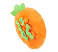 VANZACK 1set Bunny Foraging Toy Comfortable Feeding Mat Carrot Shaped Interactive Pad for Animals Promotes Physical Exercise and Mental for Guinea Pigs and Chinchillas