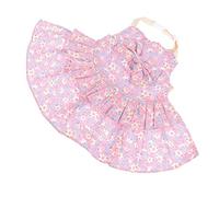 VANZACK 1set Lightweight Rabbit Dress Leash Floral Design Bunny Outfit for Indoor and Outdoor Activities Comfortable Fit Cute Pet Accessory