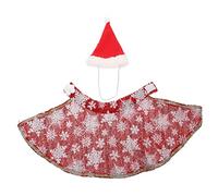 VANZACK 1set Party Pet Cosplay Costume Cats and Dogs Creative Christmas Cloak and Hat Outfit Fun and Unique Holiday Attire for Pets for Photos and Special Occasions
