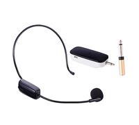 VANZACK 1Set Wireless Headset Microphone Lightweight Uhf Microphone with Receiver and Accessories for Teaching Presentations and Live Performances Durable and Easy to Carry