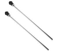 VANZACK 2 Pcs Adjustable Stainless Steel Drum Floor Stand Legs Non-slip Rubber Feet 39cm Height Compatible Drum Sets and Accessories