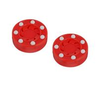 VANZACK 2 pcs Roller Hockey Puck High Hardness Training Ball for Men Professional Dry Land Practice with Low Friction Smooth Surface Consistent Shots Suitable for Indoor Outdoor