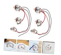 VANZACK 2 Sets Bass Wiring Harness for Electric Bass Guitar Fit with Wear Resistant Materials High Precision Manufacturing for Sound for Stage Studio and Daily Practice