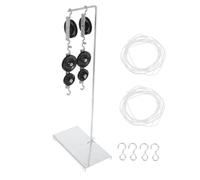 VANZACK 2 Sets Metal Pulley Block with Sturdy Bracket for Physics Lab Single Double Pulley System for Classroom Science Projects Stable Support for Collaborative Learning High School