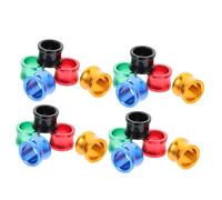 VANZACK 20pcs Colorful Pigeon Leg Rings Aluminum Bird Leg Bands Identification Bands for Private Pigeons 5 Colors (black, Red, Gold, Blue, Green) Suitable for Homing and Racing