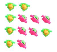 VANZACK 20Pcs Colorful Whistle Shape Peg-top for Creative Plastic Spinning Tops for Boys and Easy to Hold and Spin Fun Sensory for Mind and Coordination Development Random Color