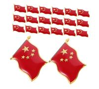 VANZACK 20pcs Flag Badge Pins National Flag Lapel Pins with Five-pointed Star Design Patriotic Brooch for Party Wear Festive Decorations and Souvenirs
