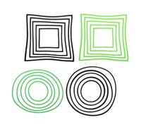 VANZACK 20pcs Floating Plant Rings Aquarium Barrier Fish Feeding Ring Black Green Divider for Aquatic Plants Turtle Feeding Fish Tank Protection