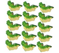 VANZACK 20Pcs Mini Crocodile Figurines Micro Landscape Ornaments Miniature Animal Statues for Fairy Garden Plant Pots Fish Tank Desk and Home Decoration