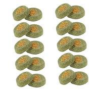 VANZACK 20pcs Rabbit Chew Rabbit Bunny Treats Bunny Chewing Snacks Molar Cakes Pet Supplies Pet Snacks Grass Olive Green