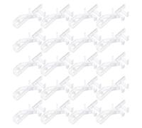 VANZACK 20pcs Vertical Blind Clips Plastic Window Blinds Hidden Clip with Adjustable Angle for Home Decor