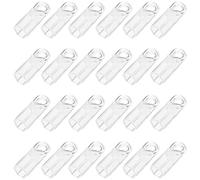 VANZACK 24 Pcs Vertical Blind Wand Hook Caps PVC Replacement Curtain Rod Hooks Accessories for Heavy Curtains Lightweight and Portable for Window Blinds