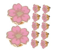 VANZACK 24pcs Cherry Blossom Brooch Pins Cute Enamel Lapel Pins for Clothes Backpacks Jackets Fashionable Flower Coat Brooch Accessories for Women Secure and Lightweight Garment Badge