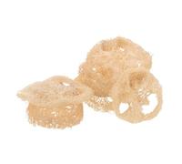 VANZACK 24PCS Natural Loofah Chew for Small Pets Safe Teeth Grinding Hamster Chinchilla Guinea Pig Chew Treats Natural Oral Hygiene Enhancer and Cage Enrichment Accessories