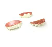 VANZACK 24pcs Plastic Fake Teeth for Halloween Party Cosplay Props Moldable Denture Model for Role Playing and Prank Random Style Vampire Fangs for Adults