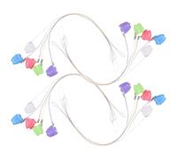 VANZACK 25pcs Boy Girl's Dental Keepsake Box Necklace Plastic Holders for Lost Teeth for Party School Home Memory Storage and First Tooth Box