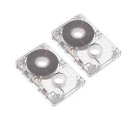 VANZACK 2pcs 60 Minute Mini Blank Audio Cassette Tapes for Voice Recording and Interviews, Portable Micro Cassette Tapes Suitable for Speech, Music, Language Learning
