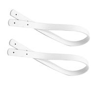 VANZACK 2pcs 60cm Pu Leather Replacement Handbag Wrist Strap with Rivet Design, Classic Tote Bag Handle Belt for Women, Sturdy Chic Leather Strap for Tote Bag