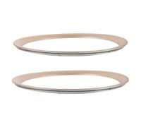 VANZACK 2pcs 8-inch Light Gold Speaker Decorative Spacer Rings for Subwoofers Tweeters, DIY Car Audio Speaker Mounting and Upgrade Accessories