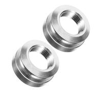 VANZACK 2pcs Acoustic Guitar Pickup Endpin Cap Silver M9 Thread Strap Button Tail Pin Cover Compatible 6.35mm Jack for Guitar Accessories