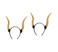 VANZACK 2pcs Antelope Horn Headband Halloween Hair Accessories Unique Sheep Horn Costume Headband for Party Festival Cosplay All