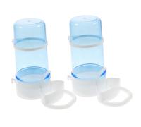 VANZACK 2pcs Automatic Hamster Feeder Food Dispenser Opening Food Dish for Hamsters and Pets Random Color