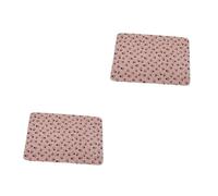 VANZACK 2pcs Beige Pet Dog Fleece Throw Blanket Double Sided Soft Cushion Mat for Pets Machine Washable Protects Car Seat Couch and Floor
