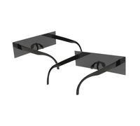 VANZACK 2pcs Black Bar Censorship Sunglasses Party Glasses for Adults Material with Nose Pads One-fits-all Frame Photo Prop for Costume and Social Media Challenges
