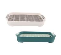 VANZACK 2pcs Bunny Litter Box Potty Trainer Compact Design Non- Mesh Prevents Foot Sticking for Pets Like Hamsters and Guinea Pigs
