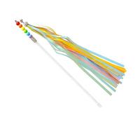 VANZACK 2pcs Cat Teaser Interactive Fairy Stick Tassels for Parties and Festivals Engaging Toy for Boy Girl and Cats Fun Pet Activity