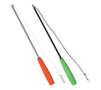 VANZACK 2pcs Cat Teaser Wand Diy Telescopic Interactive Toy for Cats Three-section Sticks Engaging Exercise for Indoor Kittens and Safe Materials