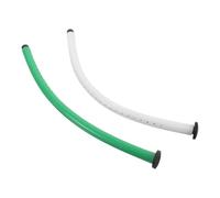 VANZACK 2pcs Cello Humidifier Set with 14mm F-hole Panel for Moisture Control, Wooden Instrument Crack Prevention, White and Green Rubber Humidifiers for Cello Care