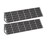 VANZACK 2pcs Crafting Mini Solar Panels for Architecture Landscape Models, PLA, Realistic Road Scene Simulation, Black, for Architectural Sandbox Materials and Classrooms