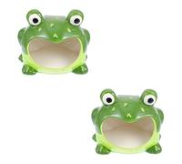 VANZACK 2pcs Creative Ceramic Hamster Nest for Pets Cooling Hut for Hamsters Gerbils and Chinchillas Bite-resistant Design for Comfortable Resting and Hiding