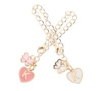 VANZACK 2Pcs Decorative Letter Charms Chain for Tumbler Cups Stylish Backpacking Letter Tags Durable Pendant for Keys and Bags Chic and