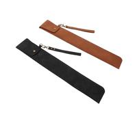 VANZACK 2pcs Drumstick Storage Bag Portable Case for Mallets and Sticks Black Brown for Percussionists The Go